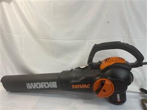 Worx WG524 12 Amp TRIVAC 3-in-1 Electric Leaf Blower/Mulcher/Vac with Leaf  Collection System 